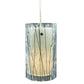 Meyda Lighting Metro Fusion 5" Nickel Branches Mini Pendant Light With White Shade Glass