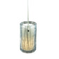 Meyda Lighting Metro Fusion 5" Nickel Branches Mini Pendant Light With White Shade Glass