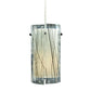 Meyda Lighting Metro Fusion 5" Nickel Branches Mini Pendant Light With White Shade Glass
