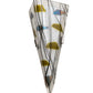 Meyda Lighting Metro Fusion 6" 2-Light Brushed Nickel Wall Sconce With Multi-Colored Shade Glass