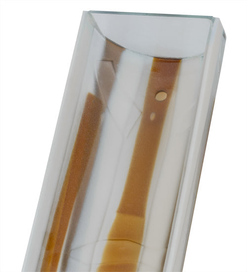 Meyda Lighting Metro Fusion 6" 2-Light Nickel Marina Wall Sconce With Multi-Colored Fused Shade Glass
