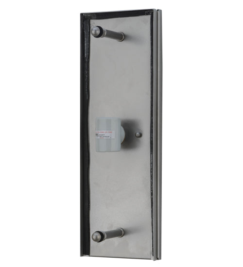 Meyda Lighting Metro Fusion 6" 2-Light Nickel Marina Wall Sconce With Multi-Colored Fused Shade Glass