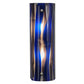 Meyda Lighting Metro Fusion 6" 2-Light Nickel Midnight Wall Sconce With Multi-Colored Shade Glass