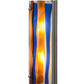 Meyda Lighting Metro Fusion 6" 2-Light Nickel Oceano Wall Sconce With Multi-Colored Shade Glass