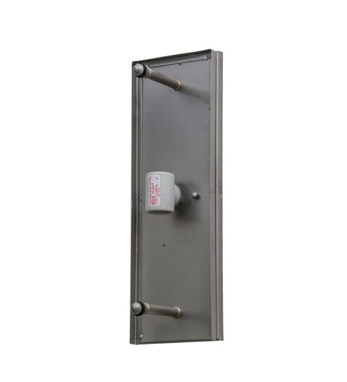 Meyda Lighting Metro Fusion 6" 2-Light Nickel Oceano Wall Sconce With Multi-Colored Shade Glass