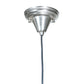 Meyda Lighting Metro Fusion 6" Antique Nickel Ocean Breeze Mini Pendant Light With Multi-Colored Shade Glass