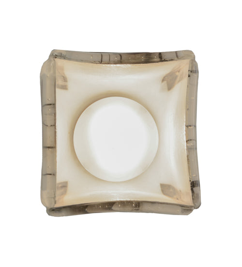 Meyda Lighting Metro Fusion 6" Brushed Nickel Mini Pendant Light With Ramoscelli Draped Shade Glass