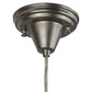 Meyda Lighting Metro Fusion 6" Brushed Nickel Mini Pendant Light With Ramoscelli Draped Shade Glass