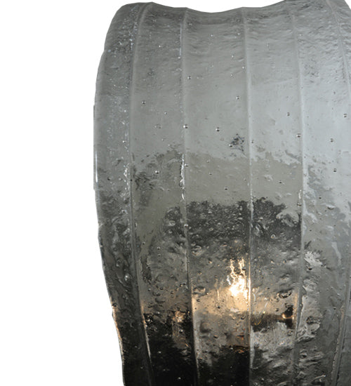 Meyda Lighting Metro Fusion 6" Brushed Stainless Steel Wall Sconce With Crystal Clear Shade Glass