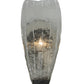 Meyda Lighting Metro Fusion 6" Brushed Stainless Steel Wall Sconce With Crystal Clear Shade Glass