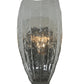 Meyda Lighting Metro Fusion 6" Brushed Stainless Steel Wall Sconce With Crystal Clear Shade Glass
