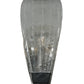 Meyda Lighting Metro Fusion 6" Brushed Stainless Steel Wall Sconce With Crystal Clear Shade Glass