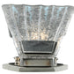 Meyda Lighting Metro Fusion 6" Brushed Stainless Steel Wall Sconce With Crystal Clear Shade Glass