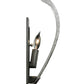 Meyda Lighting Metro Fusion 6" Brushed Stainless Steel Wall Sconce With Crystal Clear Shade Glass