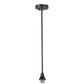 Meyda Lighting Metro Fusion 6" Cosmic Silver Vein Licorice Mini Pendant Light With Draped Clear and Amber Frit Shade Glass