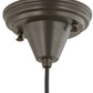 Meyda Lighting Metro Fusion 6" Craftsman Brown Distressed Draped Mini Pendant Light With Celadon Green & Amber Frit Shade Glass
