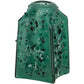 Meyda Lighting Metro Fusion 6" Green & Black Seaglass Draped Shade Glass