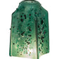 Meyda Lighting Metro Fusion 6" Green & Black Seaglass Draped Shade Glass
