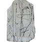Meyda Lighting Metro Fusion 6" Licorice Draped White & Black Streamers Shade Glass