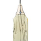Meyda Lighting Metro Fusion 6" Satin Stainless Steel Branches Draped Mini Pendant Light With Beige Shade Glass