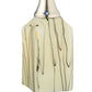Meyda Lighting Metro Fusion 6" Satin Stainless Steel Branches Draped Mini Pendant Light With Beige Shade Glass