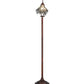 Meyda Lighting Metro Fusion 68" Mahogany Bronze Super Nova Adjustable Floor Lamp With Smoke Shade Glass