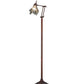 Meyda Lighting Metro Fusion 68" Mahogany Bronze Super Nova Adjustable Floor Lamp With Smoke Shade Glass