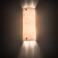 Meyda Lighting Metro Fusion 7" 2-Light Oil Rubbed Bronze Midland Wall Sconce With Fleshtone Idalight Shade