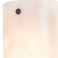 Meyda Lighting Metro Fusion 7" 2-Light Oil Rubbed Bronze Midland Wall Sconce With Fleshtone Idalight Shade