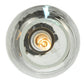 Meyda Lighting Metro Fusion 7" Brushed Nickel Orb Mouth Blown Pendant Light With Clear Shade Glass