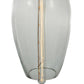 Meyda Lighting Metro Fusion 7" Brushed Nickel Orb Mouth Blown Pendant Light With Clear Shade Glass