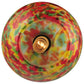 Meyda Lighting Metro Fusion 7" Pewter Popeye Pendant Light With Multi-Colored Shade Glass
