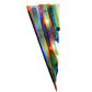 Meyda Lighting Metro Fusion 8" 2-Light Black Penna Di Pavone Wall Sconce With Multi-Colored Shade Glass