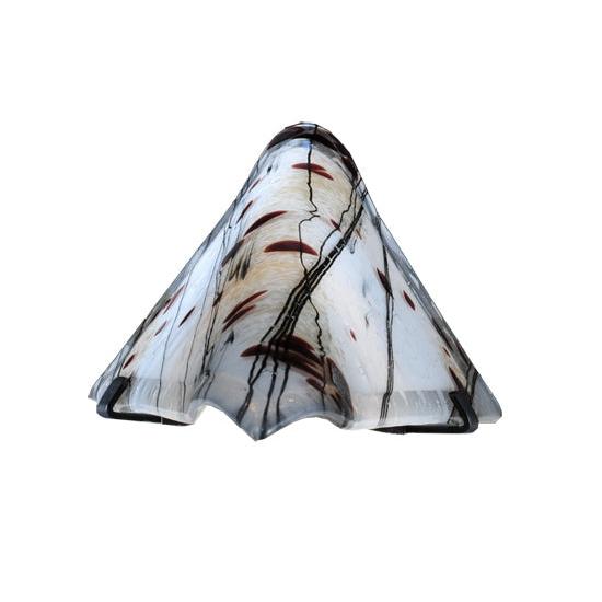 Meyda Lighting Metro Fusion 8" 2-Light Ramoscelli Wall Sconce With Multi-Colored Shade Glass