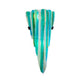Meyda Lighting Metro Fusion 8" 2-Light Textured Black Wall Sconce With Multi-Colored Shade Glass