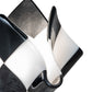 Meyda Lighting Metro Fusion 8" Handkerchief Grand Prix Replacement Black & White Shade Glass