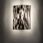 Meyda Lighting Metro Fusion 8" Nickel La Perla Nera Wall Sconce With White & Black Shade Glass