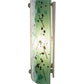 Meyda Lighting Metro Fusion 8" Nickel Muro Verde Wall Sconce With Green & Brown Shade Glass