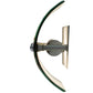 Meyda Lighting Metro Fusion 8" Nickel Muro Verde Wall Sconce With Green & Brown Shade Glass