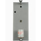 Meyda Lighting Metro Fusion 8" Nickel Wall Sconce With Amber Pietre Fused Shade Glass