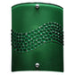 Meyda Lighting Metro Fusion 8" Nickel Wall Sconce With Green Pietre Fused Shade Glass