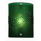 Meyda Lighting Metro Fusion 8" Nickel Wall Sconce With Green Pietre Fused Shade Glass
