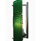 Meyda Lighting Metro Fusion 8" Nickel Wall Sconce With Green Pietre Fused Shade Glass