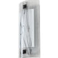 Meyda Lighting Metro Fusion 8" Solar Black Twigs Wall Sconce With Clear Fused White & Black Shade Glass