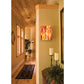 Meyda Lighting Metro Fusion 8" Topazio Wall Sconce With Amber & Yellow Shade Glass