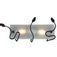 Meyda Lighting Metro Fusion 81502 29" 2-Light Tarnished Copper Rainbow Trout Wall Sconce With Multi-Colored Shade Glass