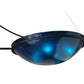 Meyda Lighting Metro Fusion 86" 14-Light 3-Arm Solar Black The Third Demension Chandelier With Multi-Colored Shade Glass