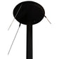 Meyda Lighting Metro Fusion 86" 14-Light 3-Arm Solar Black The Third Demension Chandelier With Multi-Colored Shade Glass