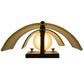 Meyda Lighting Metro Fusion 9" 2-Light Nickel Dragonfly Wall Sconce With White Frosted Shade Glass