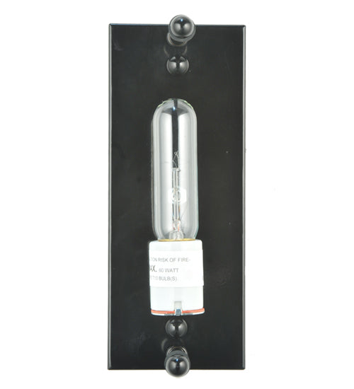 Meyda Lighting Metro Fusion 9" Black Super Nova Wall Sconce With Clear White Shade Glass
